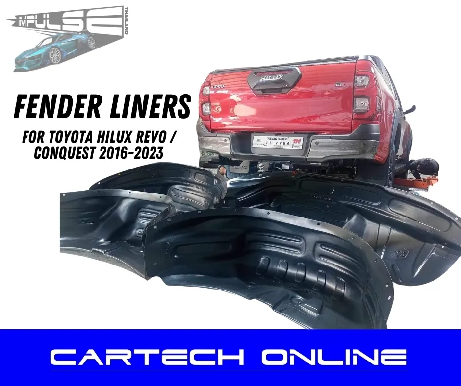 FENDER LINERS for TOYOTA HILUX REVO CONQUEST 2016-2023 (4pcs