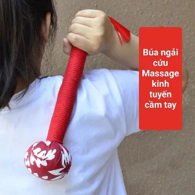 Búa ngải cứu Massage cây đấm lưng cầm tay giảm đau lưu thông khí huyết đả thông kinh lạc