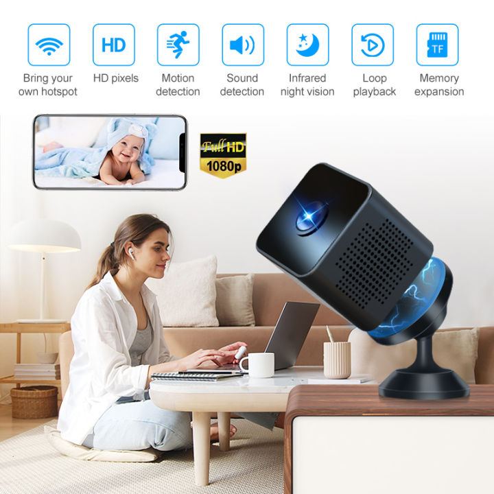 Mini Block Security Camera X1 camera HD 1080 small block action camera Smart wifi security ...