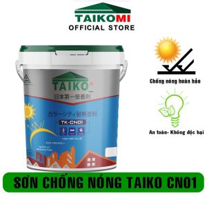 Sơn Chống Nóng Chống Cháy Taiko CN01/51020 Lít - Bề mặt mái tôn kim loại tấm lợp Fibro téc nước tường nhà bê tông