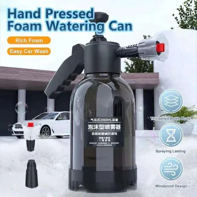 [ BorongPro ]Car Wash Spray 2000ML Foam Wash Car Spray Bottle High Pressure Spray Gun Manual Air Pressure Water Jet Garden Car Wash