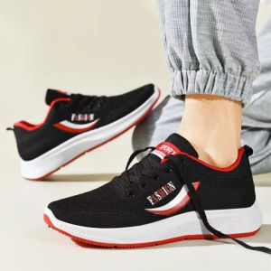 รองเท้าผู้ชาย พื้นนุ่ม สี่สี รองเท้าผ้าใบตาข่ายระบายอากาศ