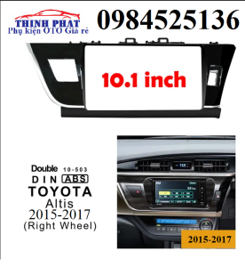 Combo mặt dưỡng TOYOTA COROLLA ALTIS các đời xe 2015-2017 10 inch kèm jack nguồn zin theo xe đồ chơi ô tô nội thất xe hơi.