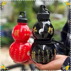 💖【Special price】💝CHUN ขวดน้ำทรงน้ำเต้า750มล. ความจุมากสไตล์ย้อนยุคจีนเหยือกน้ำกันรั่วสำหรับกีฬากลางแจ้ง