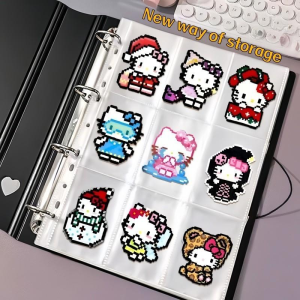 Perler Bead Finished Product Storage Album Large Capacity A4 Loose Leaf Binder Notebook Refillable Organizer