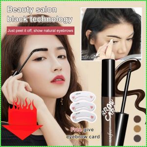 Eyebrow Dye Long-lasting and Colorfast Oil and Stain Resistant Free Eyebrow Card Semi-permanent