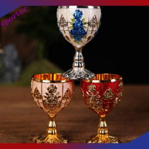 Sporter 30ml Retro Sáng Tạo nhỏ đồ uống rượu cốc Vàng Phong Cách Châu Âu Thanh Nhà