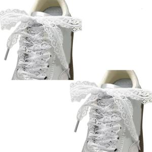 1 cặp hợp thời trang ren ren ren cho Giày thể thao nữ giản dị giày 3cm chiều rộng shoestrings phẳng cho giản dị và đường phố phong cách giày