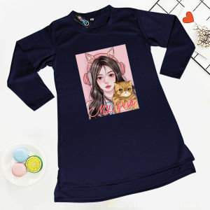 Kaos Viral / Atasan Anak Oversize / Oversize Kaos Anak tangan panjuang/ Baju Anak Perempuan 3- 12 Tahun