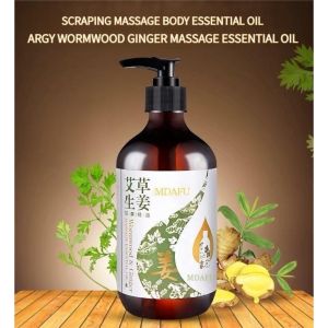 Ginger Mugwort Body Massage Oil Scraping/Gua Sea Massage Essential Oil (500ml)