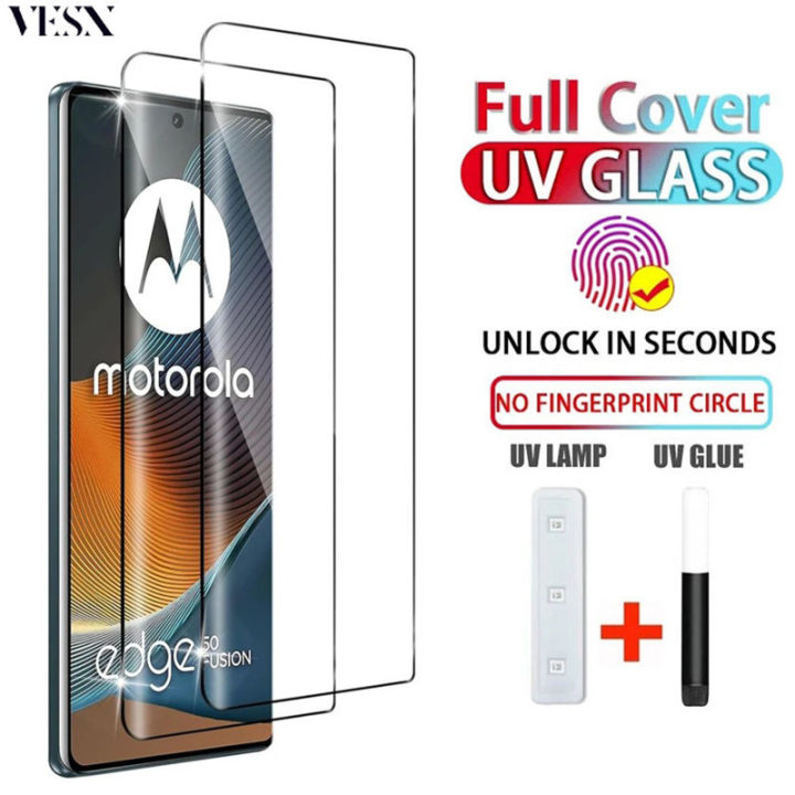 UV Liquid Glue Full Tempered Glass Screen Protector For Motorola Moto X50  G85 Edge 50 Fusion Pro Ultra 5G 2024 Lazada PH