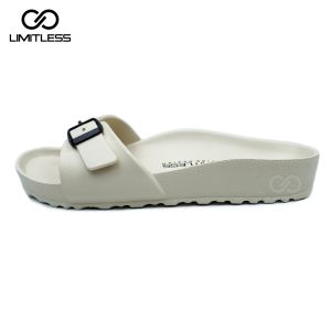 Limitless - Sandal Wanita Tali Gesper Strap Satu Sendal Slop Birkin Cewek Eva Madrid Phylon Ringan - Size 36 - 40