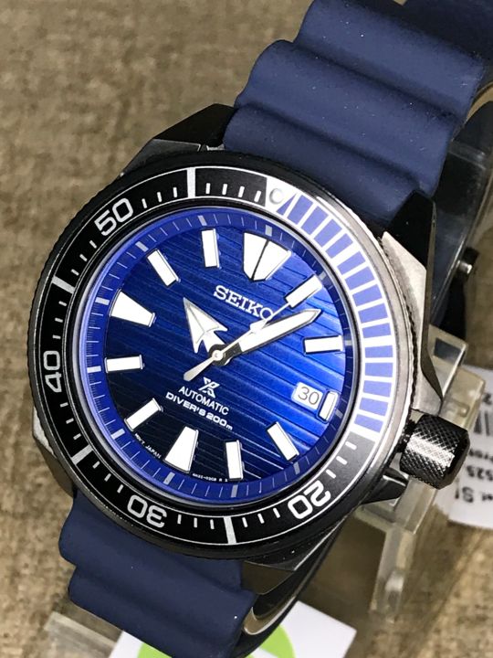 Watchwagon Seiko Prospex SRPD09K1 Black Case Blue Dial Samurai