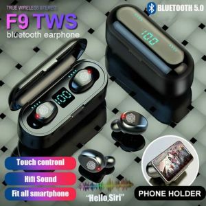 Smart TWS Bluetooth Earphones 5.0 Charging Box 9D Stereo Bass Hi-Fi  Wireless Headphone with Mic Touch Control Earbuds Bluetooth Sport Running Heasets HD Call Fon Telinga Bluetooth 耳机 蓝牙耳机