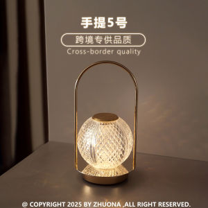 SXH Retro metal table lamp creating a cozy atmosphere in the bedroom a simple and creative bedside lamp USB Rechargeable night light with glow-in-the-dark feature