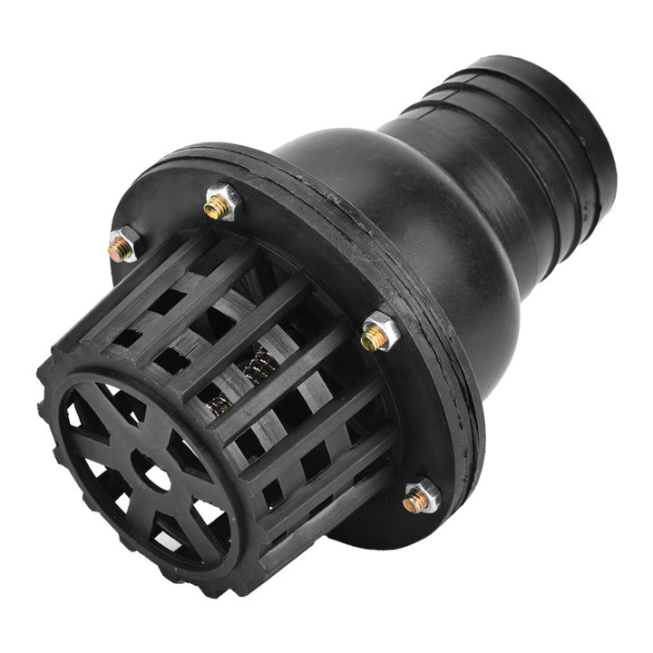 PVC Black Water Pump Foot Valve – 1.5in Check Valve For Low Pressure, Prevents Backflow & Keeps Suction Lines Primed