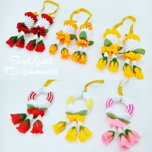 พวงมาลัย  พวงมาลัยกลม ดอกไม้ ดอกไม้ไหว้พระ พวงมาลัยไหว้พระ ดอกไม้พลาสติก ดอกไม้ปลอม ทำจากวัสดุอย่างดี เหมือนจริง ร้านค้าคนไทย