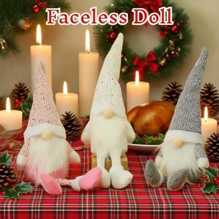 Christmas Sock Faceless Doll Gnome Toy Xmas Ornaments Decor for ...