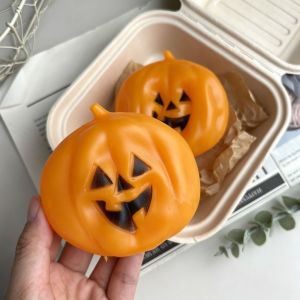 YOUSHI TOP Slow-rebound Ultra-Elastic Pumpkin Squishy Sticky-Free Cute TPR Novelty Toys Fidget Toy Soft Soft Squeeze Ball Halloween