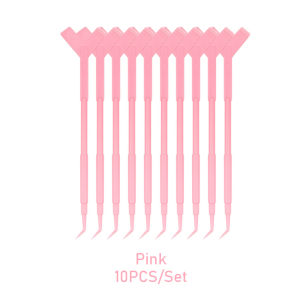 Eyelash Lifting Kit Accessories Silicone Perm Pads Y Shape Brush Perming Sticks With comb three-in-one eyelash ironing stick 10 / bag picking stick Y brush eyelash ironing auxiliary tool