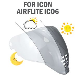 Photochromic for IBurgos AIRFLITE ICO6 Clear Glass Cycling Racing Bike Accessories Glass Sunshade Parts