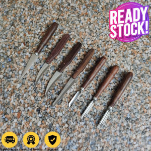 Pisau Garnish Set Lengkap Isi 7PCS - Pisau Ukir Buah Bahan Stainless Steel Anti Karat
