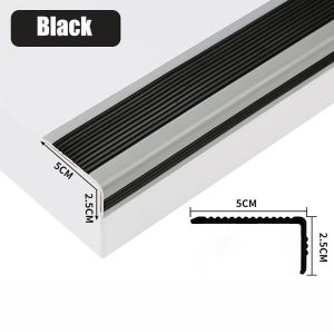 【IN STOCK】Self-adhesive Stair Anti-Slip Tape Waterproof L-Shaped Non-Slip Protector Strips PVC Stair Edge Trim Home Office