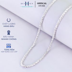 Dây Chuyền Bạc Duy Hiển Tặng Anh Em Trai Kiểu Dây Dừa Bền Chắc Chắn Dễ Chịu Thoái Mái Khi Đeo Cho Bé Yêu