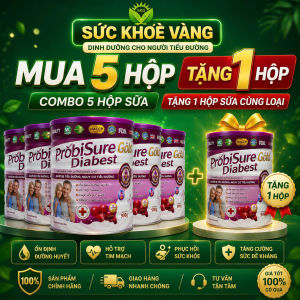 ✨  combo 5 hộp tăng 1 hộp ProbiSure Diabest – Dinh Dưỡng Chuyên Biệt Cho Người Tiểu Đường ✨