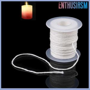 【Enthusiasm】🌟🌟【Hot Sale】🎈 61m Cotton Braid Candle Wick Core Spool Non- DIY Oil Lamps Supplies