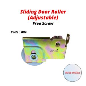 Full Bearing Premium Quality 004 Sliding Door Roller Economy [FREE SCREW] (Adjustable Roda Pintu) DIY Home Improvement  蘯门轮子 门轮 铝门轮子