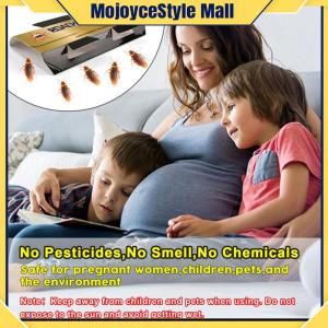 【Free Shipping】 Set of 100 Cockroach Traps Sticky Pest Catchers Non-Toxic Pet Safe for Kitchen and Garden Use