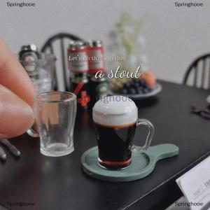 [COD] Springhooe บ้านตุ๊กตาโมเดลถ้วยเบียร์ขนาดเล็กจำลอง1 12บ้านตุ๊กตาเบียร์เครื่องดื่มบาร์ตกแต่งฉากของเล่นตุ๊กตาอุปกรณ์เสริมการเล่นสมมติ