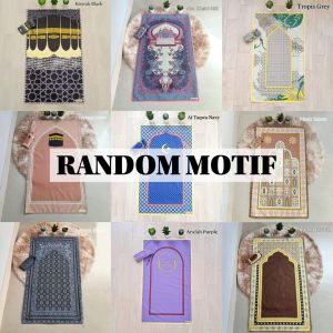 SAJADAH TRAVEL / SAJADAH SOUVENIR Sajadah JUMBO Ukuran 105 x 60 ( ISI 10 PCS )