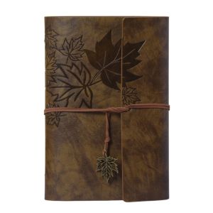 LINSBAYWU A7/A6/A5 Travelers Vintage Notebook PU Leather Kraft Paper PU Leather Kraft Notebook Loose-leaf Notebook Binder Retro Notebook Journal Diary