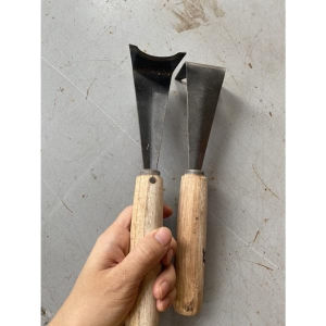 Dao cầu cắt khúc mía - dóc vỏ mía - cạo vỏ mía làm bằng thép nhíp xe chuẩn