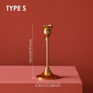 Wedding Flower Vase Glass Metal Candlestick Candle Holders Golden Flowers Vase Holder Wedding Ceremony Decoration home decor Wedding Decoration Candleholders