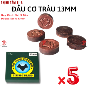 [THỊNH TÂM] Đầu Cơ - Đầu Tẩy Bida Đặc Biệt Đầu Trâu Vàng Bida Bi-A 11.5-12-13mm SPECIAL Chính Hãng CLB [ ĐẦU CƠ Bida ]