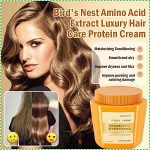 ✨HOT✨Amino Acid Essence Luxury Nourishing Hair Protein Cream Soft Natural Curly Improves Dryness And Softening Hair End Hair Mask