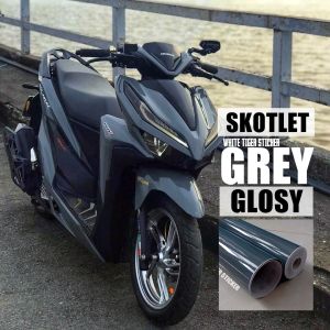 Stiker Skotlet Motor Grey Glossy Mengkilap: Harga Promo & Cara COD