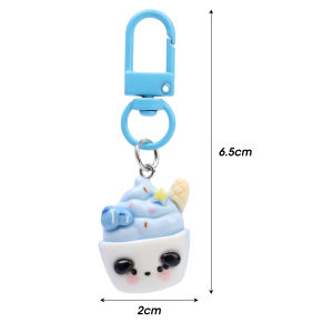 【♡Lovely girls house♡】Cute Cartoon Ice Cream Keychain Bag Pendant Key Holder