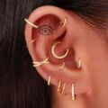 Jstyle 14Pcs Stainless Steel Stud Earrings Set for Women Men Star Moon Snake 16G Cartilage Earrings Set Hypollergenic Screw Back Earrings Helix Piercing Jewelry. 