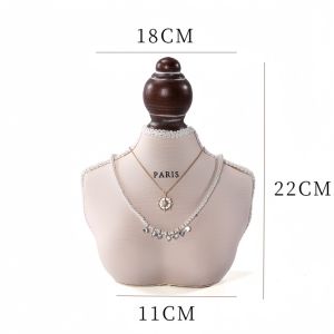 Necklace Display Mannequin Bust Jewelry Pendant Stand for Live Stream Shop Display Decor
