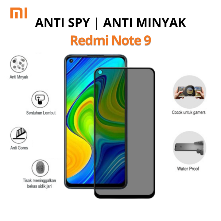 Tempered Glass Anti Spy Redmi Tempered Glass Anti Spy Anti Minyak