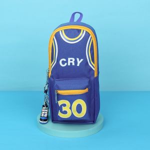 Large-capacity student pencil case stationery bag basketball creative pencil bag learning supplies