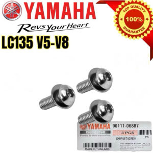 TGK VIDEO COLOUR BEZA! YAMAHA LC135 V5 V6 V7 V8 (HITAM) EXZOS EXHAUST END COVER CAP PROTECTOR MUFFLER END CAP EKZOS