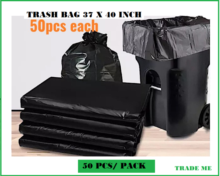 TRASH BAG XXL (37 X 40) 50PCS/PACK -GARBAGE BAG Drawstring Garbage
