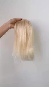 7x10cm Hair Toppers Straight Natural Brown Hairpiece Brazilian 100% Real Human Hair for Women Clip in Hair Extension 10-142026
