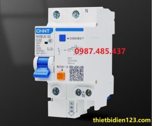 aptomat chống rò - át chống giật 1P+N 16A~63A CHINT NXBLE 1 pha
