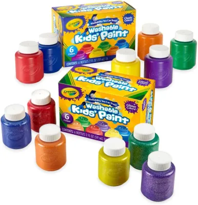 Crayola Washable Kids Paint Paint Set for Kids Assorted Colors Art Supplies for Kids Kids Crafts Nontoxic
